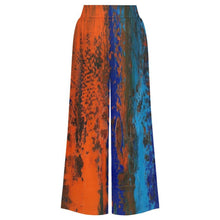 Load image into Gallery viewer, ZEST ORANGE BLUE Women's Palazzo Pants | Wide Leg Pants High Waist Flowy Trousers | JSFA - JSFA Jenny Simon