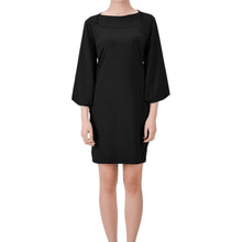 Load image into Gallery viewer, All Black Bell Sleeve Dress | JSFA - JSFA - Original Art On Fashion by Jenny Simon