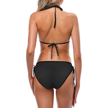 Load image into Gallery viewer, All Black Classic Triangle String Bikini | JSFA - JSFA - Original Art On Fashion by Jenny Simon