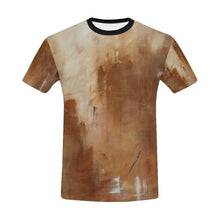 Load image into Gallery viewer, Beige Golden Path Men&#39;s T-Shirt | JSFA - JSFA - Original Art On Fashion by Jenny Simon