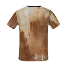 Load image into Gallery viewer, Beige Golden Path Men&#39;s T-Shirt | JSFA - JSFA - Original Art On Fashion by Jenny Simon