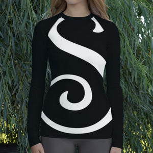 Black Long Sleeve Shirt S Logo | JSFA - JSFA - Original Art On Fashion by Jenny Simon
