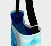 Load image into Gallery viewer, Blue And White Skies Shopper | JSFA - JSFA - Original Art On Fashion by Jenny Simon