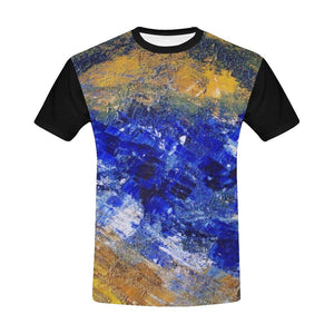 Blue Beaches Black Men's T-Shirt | JSFA - JSFA - Original Art On Fashion by Jenny Simon