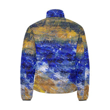 Load image into Gallery viewer, Blue Beaches Men&#39;s Bomber Jacket | JSFA - JSFA - Original Art On Fashion by Jenny Simon