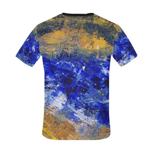 Blue Beaches Men's T-Shirt | JSFA - JSFA - Original Art On Fashion by Jenny Simon