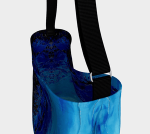 Blue Dark Ocean Wave Shopper | JSFA - JSFA - Original Art On Fashion by Jenny Simon