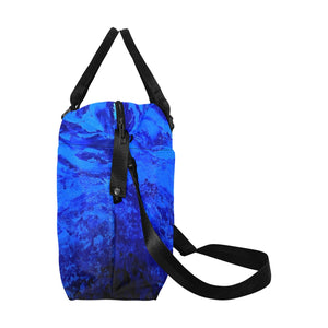 Blue Secret Ladies Weekender Travel Carry On Bag - JSFA - Art On Fashion by Jenny Simon