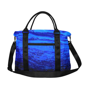 Blue Secret Ladies Weekender Travel Carry On Bag - JSFA - Art On Fashion by Jenny Simon