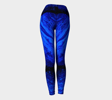 Load image into Gallery viewer, Blue Secret Yoga Pants | JSFA - JSFA - Original Art On Fashion by Jenny Simon