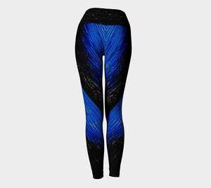 Blue Water Yoga Pants | JSFA - JSFA - Original Art On Fashion by Jenny Simon