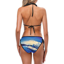 Load image into Gallery viewer, Blue Wave Classic String Bikini | JSFA - JSFA - Original Art On Fashion by Jenny Simon