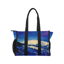 Load image into Gallery viewer, Blue Wave Pool Beach Tote | JSFA - JSFA - Art On Fashion by Jenny Simon