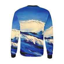 Load image into Gallery viewer, Blue Waves Long Sleeve Men&#39;s T-shirt | JSFA - JSFA - Original Art On Fashion by Jenny Simon