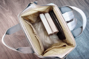 Books And Ipad Inside Large Backpacks For Boys and Girls - JSFA - Art On Fashion by Jenny Simon