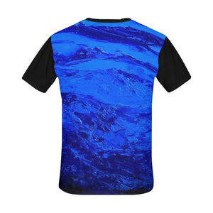 Dark Blue Secret Black Men's T-Shirt | JSFA - JSFA - Original Art On Fashion by Jenny Simon