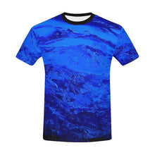 Load image into Gallery viewer, Dark Blue Secret Men&#39;s T-Shirt | JSFA - JSFA - Original Art On Fashion by Jenny Simon