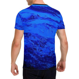 Dark Blue Secret Men's T-Shirt | JSFA - JSFA - Original Art On Fashion by Jenny Simon