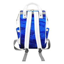 Load image into Gallery viewer, Dark Blue Multi-Function Backpack | JSFA - JSFA - Original Art On Fashion by Jenny Simon