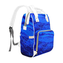 Load image into Gallery viewer, Blue Backpack With Adjustable Straps | JSFA - JSFA - Art On Fashion by Jenny Simon