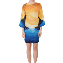 Load image into Gallery viewer, Dream Cove Bell Sleeve Dress | JSFA - JSFA - Original Art On Fashion by Jenny Simon