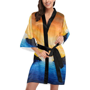 Dream Cove Women's Kimono Robe | JSFA - JSFA - Art On Fashion by Jenny Simon