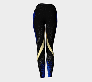 Gold Stripe Water Yoga Pants | JSFA - JSFA - Original Art On Fashion by Jenny Simon