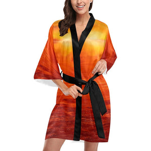 Magic Sunset Women's Kimono Robe | JSFA - JSFA - Art On Fashion by Jenny Simon