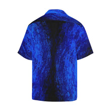 Load image into Gallery viewer, Men&#39;s Deep Blue Secret And Black Hawaiian Shirt | JSFA - JSFA - Original Art On Fashion by Jenny Simon