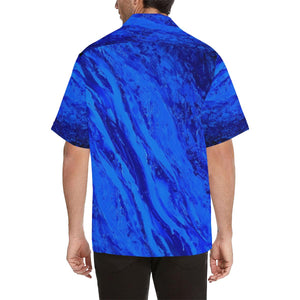 Men's Hawaiin Deep Blue Secret Shirt | JSFA - JSFA - Original Art On Fashion by Jenny Simon