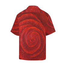Load image into Gallery viewer, Men&#39;s Red Roses Hawaiian Shirt | JSFA - JSFA - Original Art On Fashion by Jenny Simon