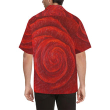 Load image into Gallery viewer, Men&#39;s Red Roses Hawaiian Shirt | JSFA - JSFA - Original Art On Fashion by Jenny Simon