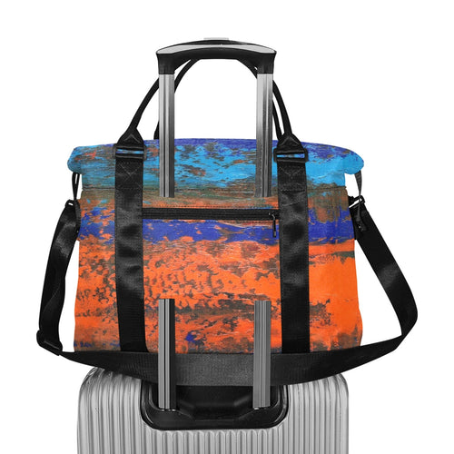 Multi Color Zest Ladies Weekender Travel Carry On Bag - JSFA - Art On Fashion by Jenny Simon
