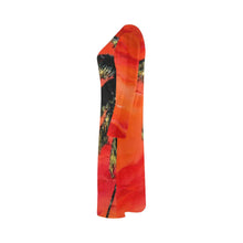 Load image into Gallery viewer, Orange Palm Tree A-Line Dress | JSFA - JSFA - Original Art On Fashion by Jenny Simon