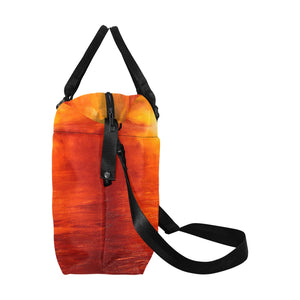 Orange Sunset Ladies Weekender Travel Carry On Bag - JSFA - Art On Fashion by Jenny Simon