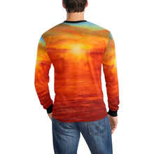 Load image into Gallery viewer, Orange Sunset Long Sleeve Men&#39;s T-shirt | JSFA - JSFA - Original Art On Fashion by Jenny Simon