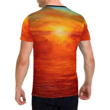 Load image into Gallery viewer, Orange Sunset Men&#39;s T-Shirt | JSFA - JSFA - Original Art On Fashion by Jenny Simon