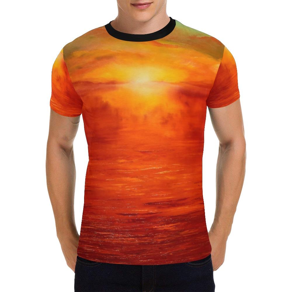 Orange Sunset Men's T-Shirt | JSFA