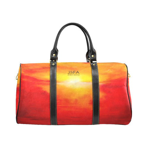 Orange Suset Magic Travel Bag | JSFA - JSFA - Original Art On Fashion by Jenny Simon