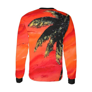Palm Tree Long Sleeve Men's T-shirt | JSFA - JSFA - Original Art On Fashion by Jenny Simon