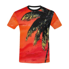 Load image into Gallery viewer, Palm Tree Orange Men&#39;s T-Shirt | JSFA - JSFA - Original Art On Fashion by Jenny Simon