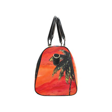 Load image into Gallery viewer, Palm Tree Orange Sky Travel Bag | JSFA - JSFA - Original Art On Fashion by Jenny Simon