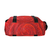 Load image into Gallery viewer, Red Rose Ladies Weekender Travel Carry On Bag - JSFA - Art On Fashion by Jenny Simon
