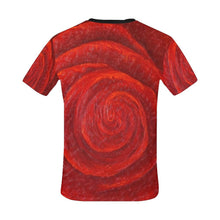 Load image into Gallery viewer, Red Rose Men&#39;s T-Shirt | JSFA - JSFA - Original Art On Fashion by Jenny Simon