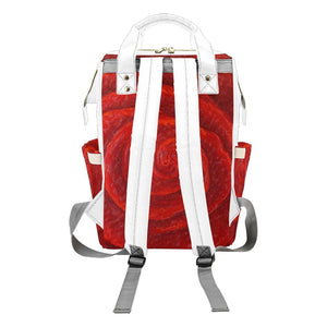 Red Rose Multi-Function Backpack | JSFA - JSFA - Original Art On Fashion by Jenny Simon