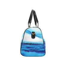 Load image into Gallery viewer, Spellbound Blue White Water Travel Bag | JSFA - JSFA - Original Art On Fashion by Jenny Simon