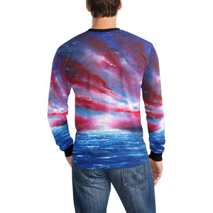 Stars And Stripes Long Sleeve Men's T-shirt | JSFA - JSFA - Original Art On Fashion by Jenny Simon